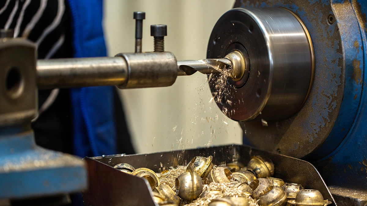 CNC milling: a tool performing a cutting move in the material